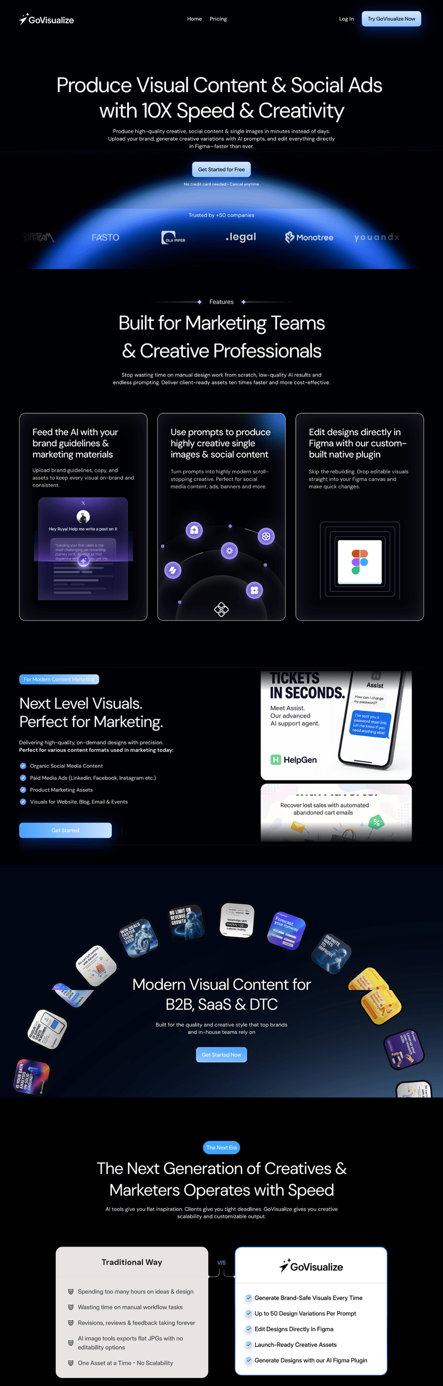 AI-Powered Visual Content & Social Ad Creation Platform